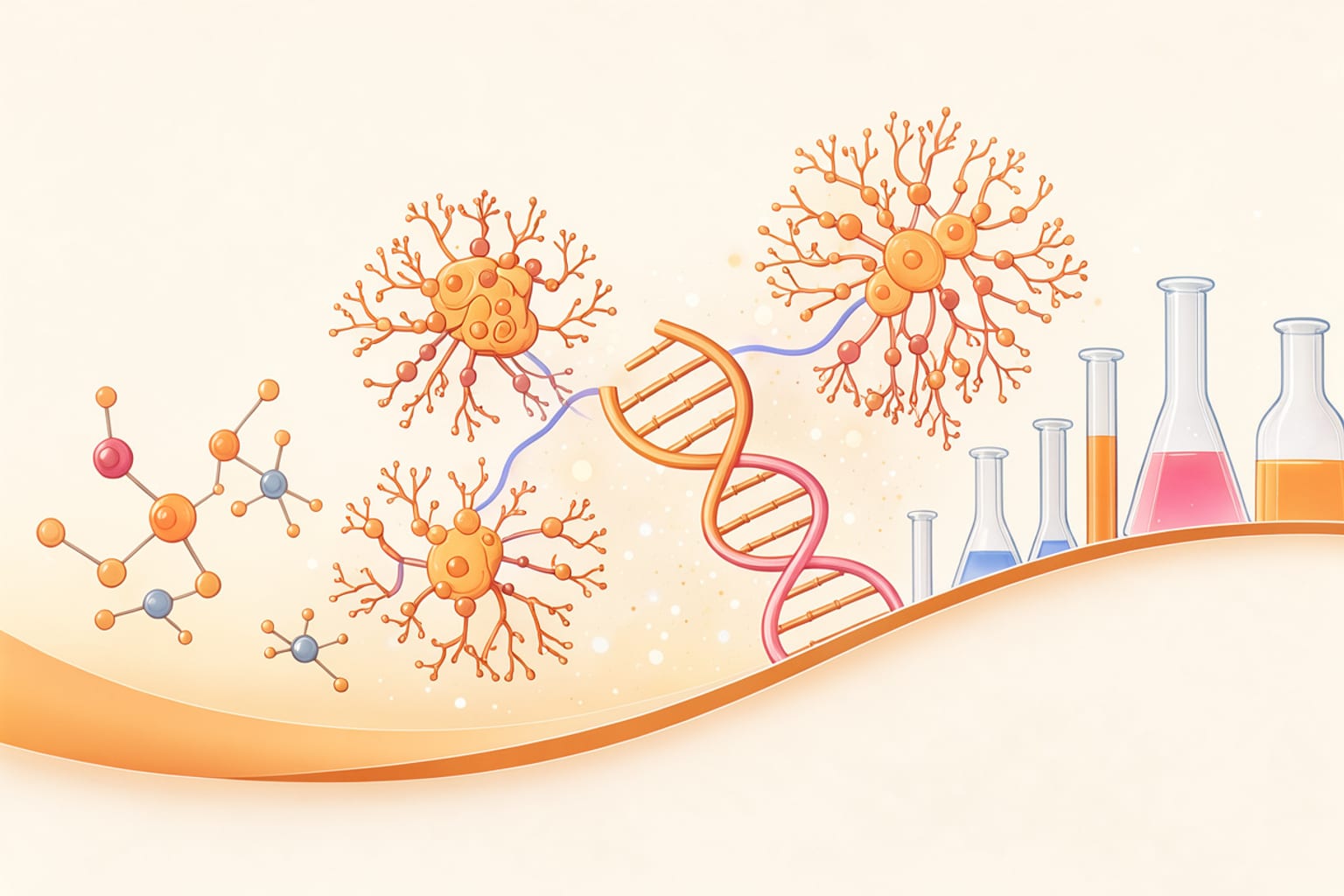 Generated illustration for “1-gram wireless microscope records 8,500 neurons in mice”