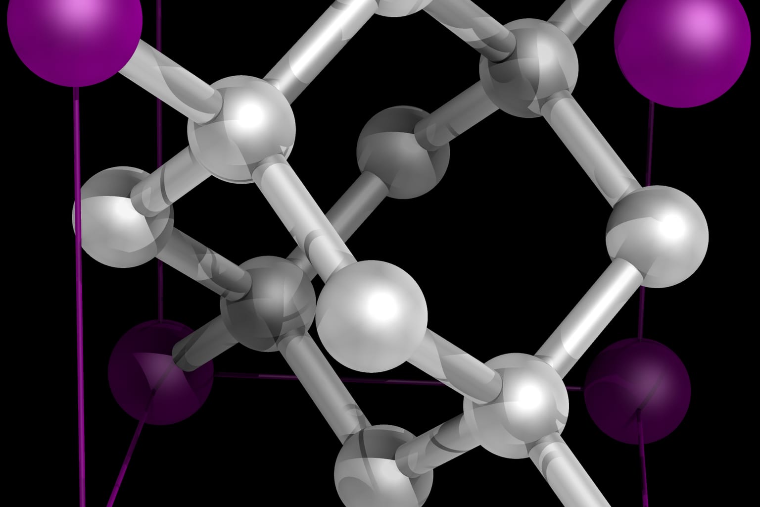 Fotografia ilustrativa: Carbon lattice diamond
