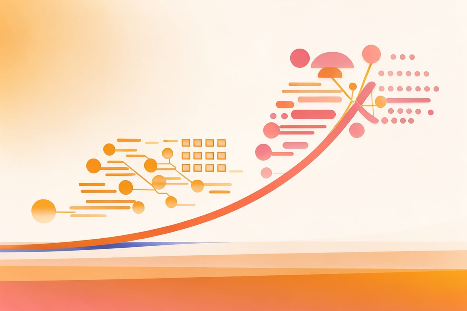 Generated illustration for “SenseTime splits AI inference across two chip types”