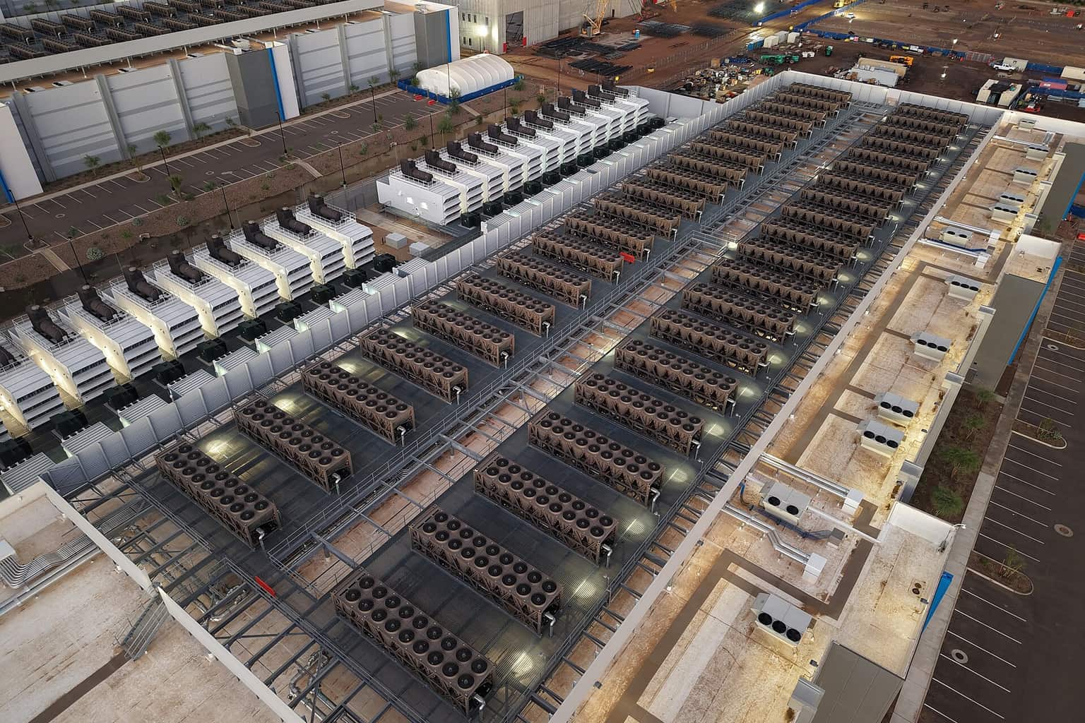 Illustrative photo: Data center roof