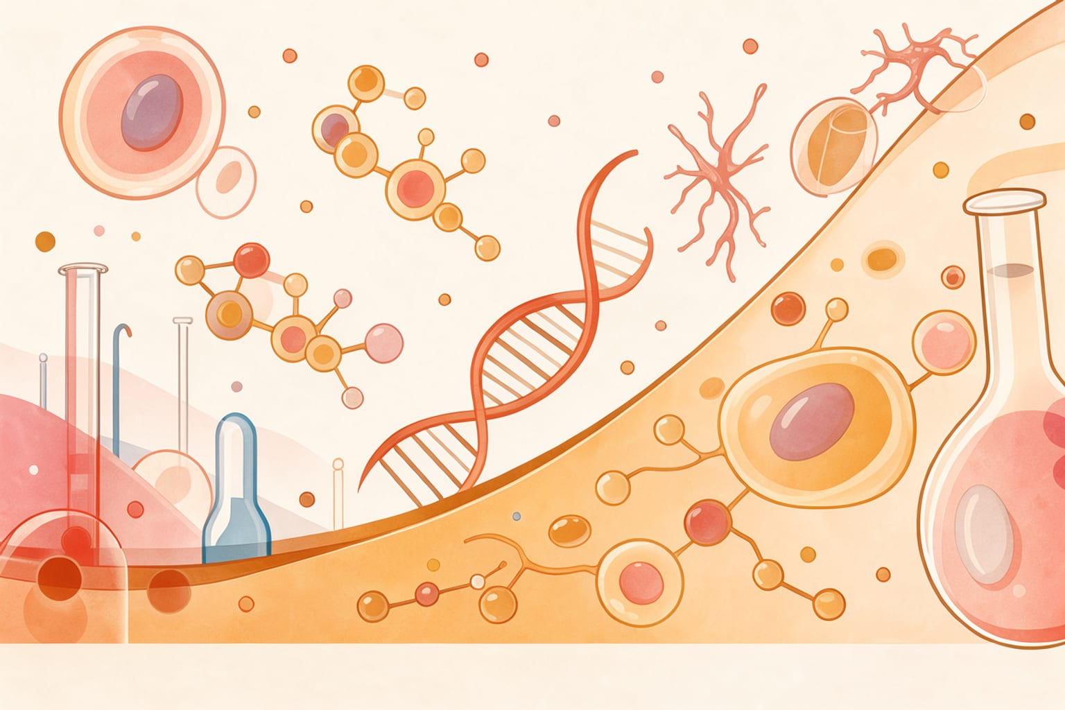 Generated illustration for “In mice, older fathers alter embryo brain genes, differently by sex”