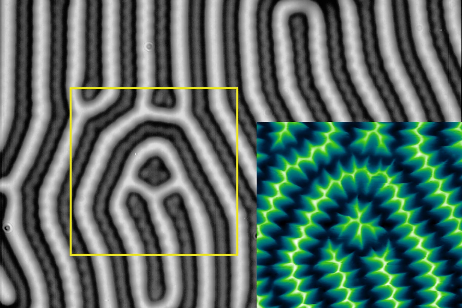 Illustrative photo: Magneto optics versus MFM