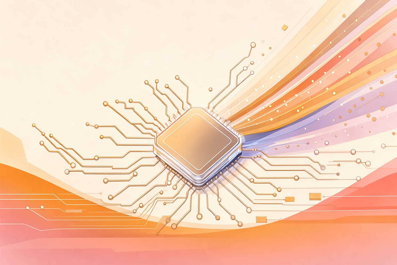 Generated illustration for “UltraRISC shows UR-CP400 RISC-V core on FPGA prototype”