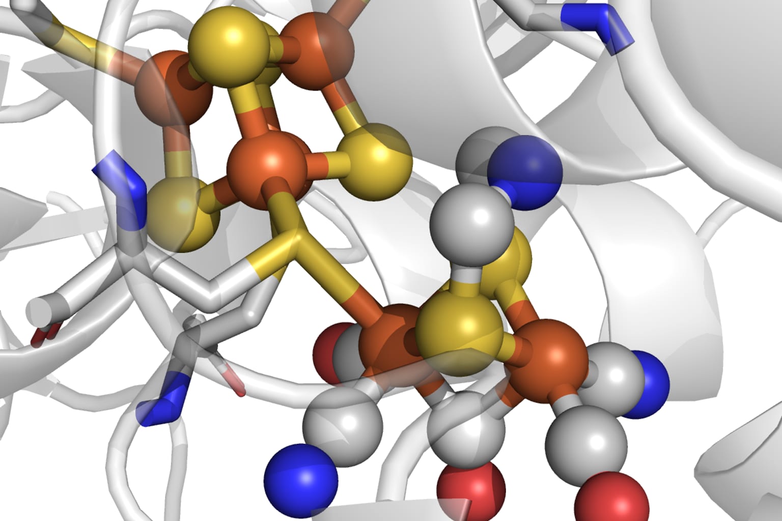 Foto: The active site of FeFe hydrogenase